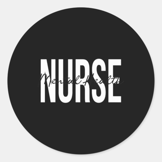 健康ナースサイケナース精神医学ナースRn 1 ラウンドシール (正面)