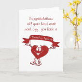 健康ハート人心臓病認識度記号 カード (黄色い花)