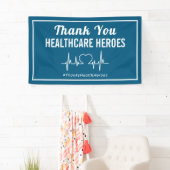 健康ヒーローに感謝気に 横断幕 (インサイチュ)