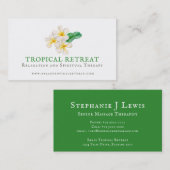 健康ビジネスフランジパニアート名刺 名刺 (正面/裏面)