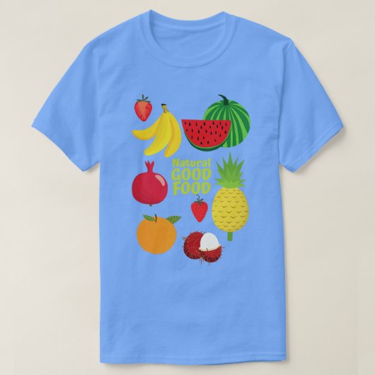 健康ビーガン自然食品 Tシャツ (デザイン正面)