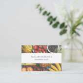 健康フィールドの生カラフル生フルーツ 名刺 (スタンド正面)