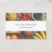 健康フィールドの生カラフル生フルーツ 名刺 (正面)