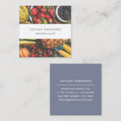 健康フィールドフレッシュカラフルフルーツスクエア スクエア名刺 (正面/裏面)