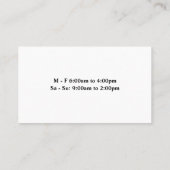 健康フルーツスムージー飲料 名刺 (裏面)