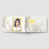 健康プロフェッショナル卒業写真リアルフォイル ゲストブック (全面)