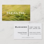 健康プロフェッショナル名刺-天然草 名刺 (正面/裏面)