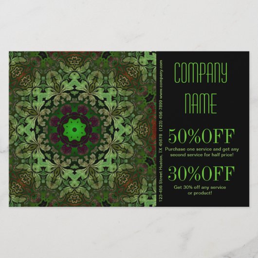 健康ホリスティックマッサージセラピストヨガマンダラ チラシ (正面)