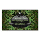 健康ホリスティックマッサージセラピストヨガマンダラ マグネット名刺 (正面)