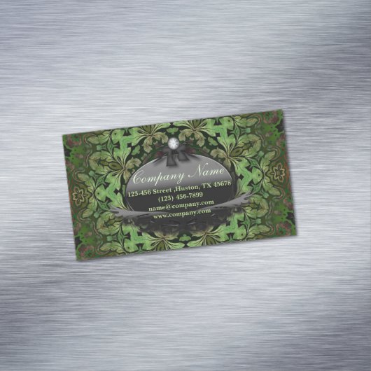 健康ホリスティックマッサージセラピストヨガマンダラ マグネット名刺 (インサイチュ)