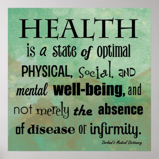 健康ポスターの定義 ポスター (正面)