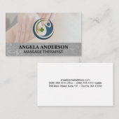 健康マッサージのロゴ | ウェルネス 名刺 (正面/裏面)