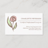 健康モダン介護者の名刺 名刺 (正面)