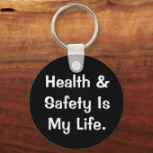 健康ユーモアのある安全引用文 キーホルダー (正面)