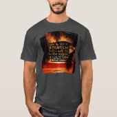 健康リスクを下げる仕事の皮肉なヒント Tシャツ (正面)