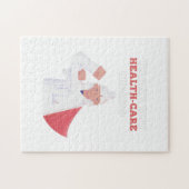 健康ワーカーに感謝気にする ジグソーパズル (横)