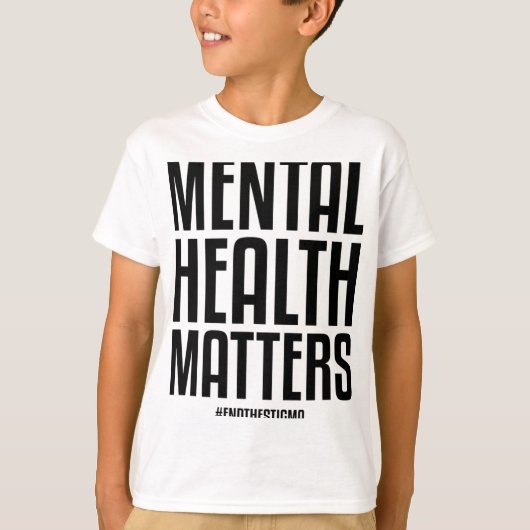健康上の問題はスティグマを終了するメンタルヘルス認識 Tシャツ (正面)