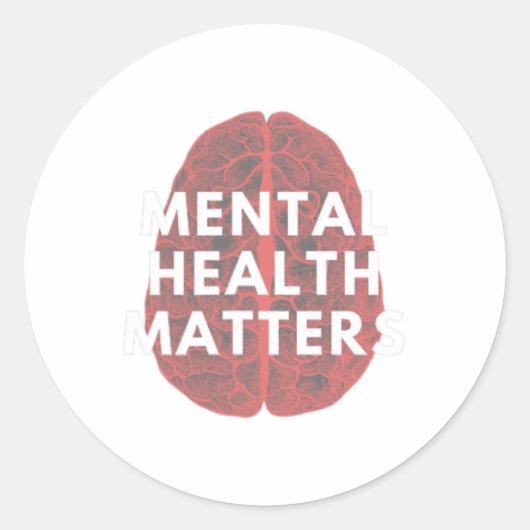 健康上の問題認識度ヒトの脳はStigを終了 ラウンドシール (正面)