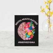 健康上の問題認識度月End The Stigma カード (黄色い花)