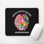 健康上の問題認識度月End The Stigma マウスパッド (マウス)