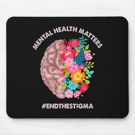 健康上の問題認識度月End The Stigma マウスパッド (正面)