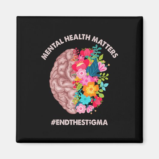 健康上の問題認識度月End The Stigma マグネット (正面)