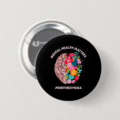 健康上の問題認識度月End The Stigma 缶バッジ (正面&裏面)