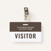 健康会社気にのフォトビジター バッジ (正面クリップ)