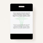 健康会社気にのロゴのフォトクリップ名 バッジ (裏面)