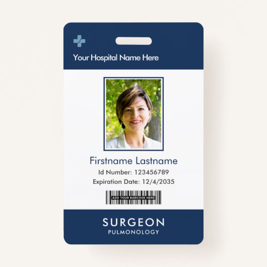 健康会社気にのロゴのフォトクリップ名 バッジ (正面)