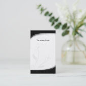 健康保険の名刺の白黒 名刺 (スタンド正面)