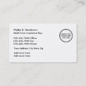 健康保険の数々のなラインRep 名刺 (裏面)