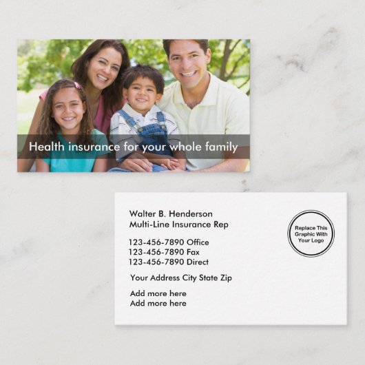 健康保険の数々のなラインRep 名刺 (正面/裏面)