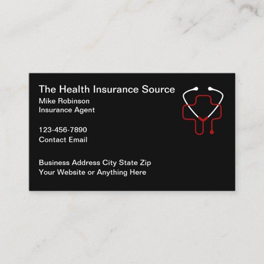 健康保険募集人及び紹介名刺 名刺 (正面)