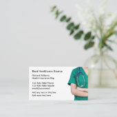 健康保険医療担当者 名刺 (スタンド正面)