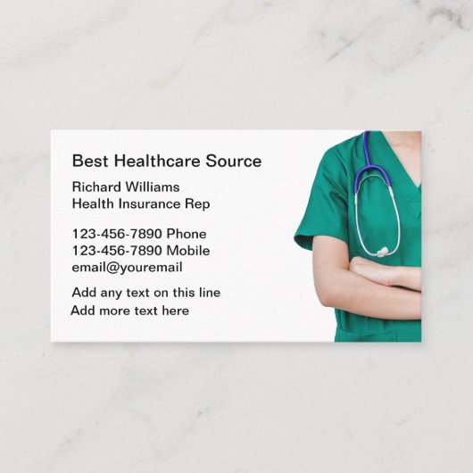 健康保険医療担当者 名刺 (正面)