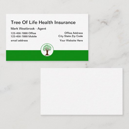 健康保険名刺 名刺 (正面/裏面)