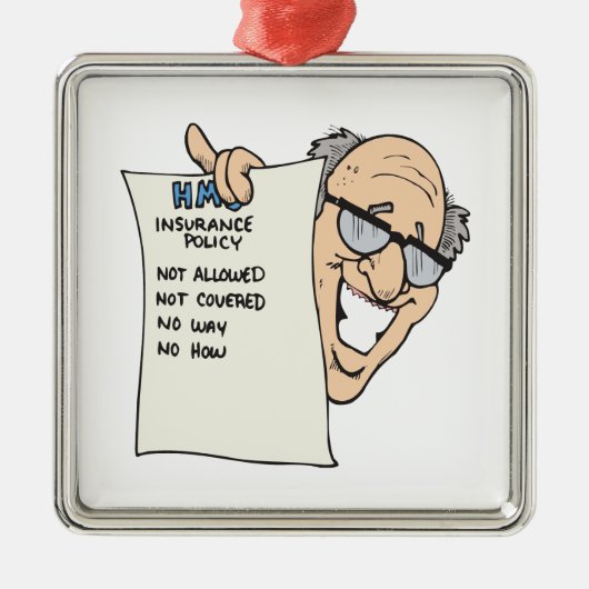 健康保険 メタルオーナメント (正面)