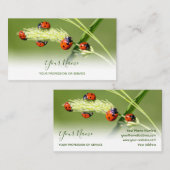 健康前向き福祉バスのラッキーなラディバグ 名刺 (正面/裏面)