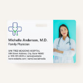 健康労気に働者 Medical Doctorテンプレート バッジ (正面)