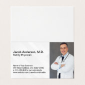 健康労気に働者 Medical Doctorテンプレート 名刺 (外部フラット)