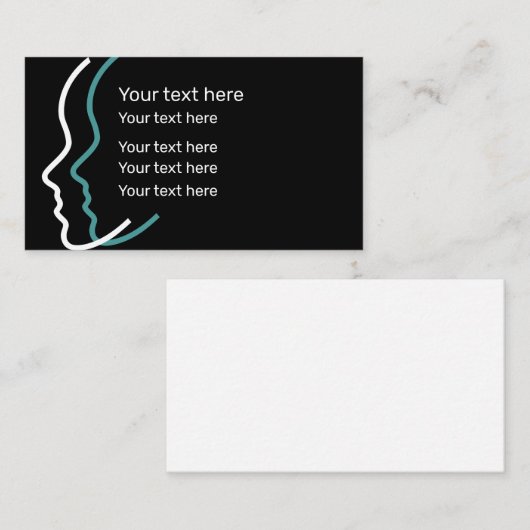 健康医療美しいテーマ 名刺 (正面/裏面)