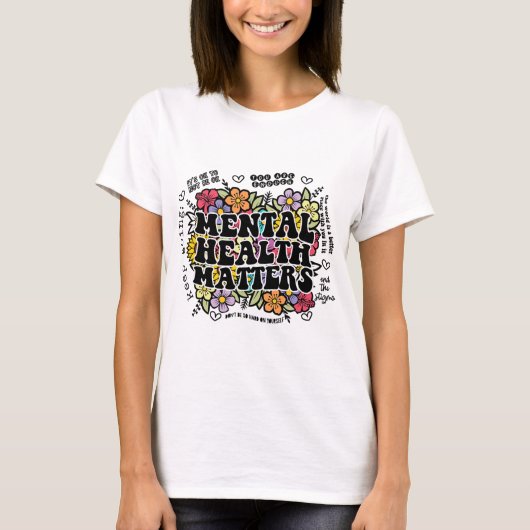 健康問題ギフトヒト脳疾患認識度 Tシャツ (正面)