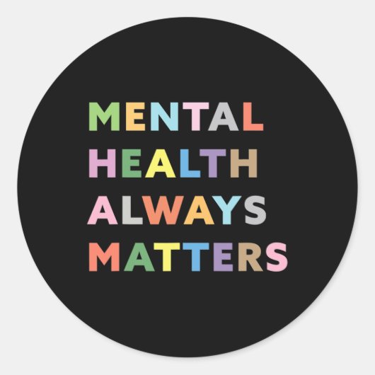 健康問題セラピーカウンセリング待ち ラウンドシール (正面)