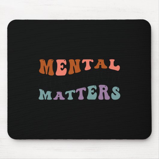 健康問題ヒト脳疾患認識度2 マウスパッド (正面)