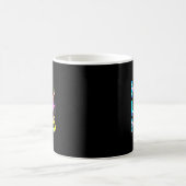 健康問題絞り染めメンタルヘルス認識度モ コーヒーマグカップ (中央)