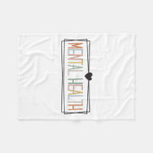 健康問題脳の病気メンタルヘルス障害 フリースブランケット (正面(横))