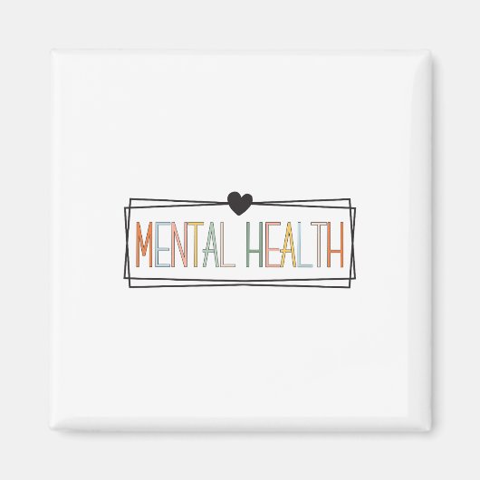 健康問題脳の病気メンタルヘルス障害 マグネット (正面)