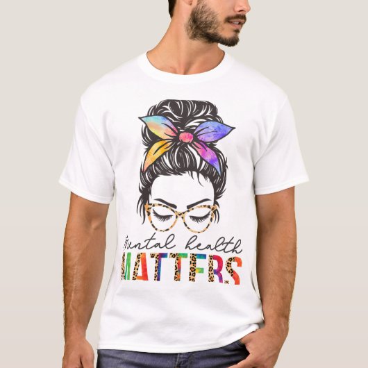 健康問題脳の病気メンタルヘルス障害 Tシャツ (正面)