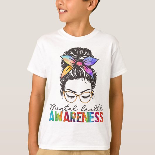 健康問題脳の病気メンタルヘルス障害 Tシャツ (正面)